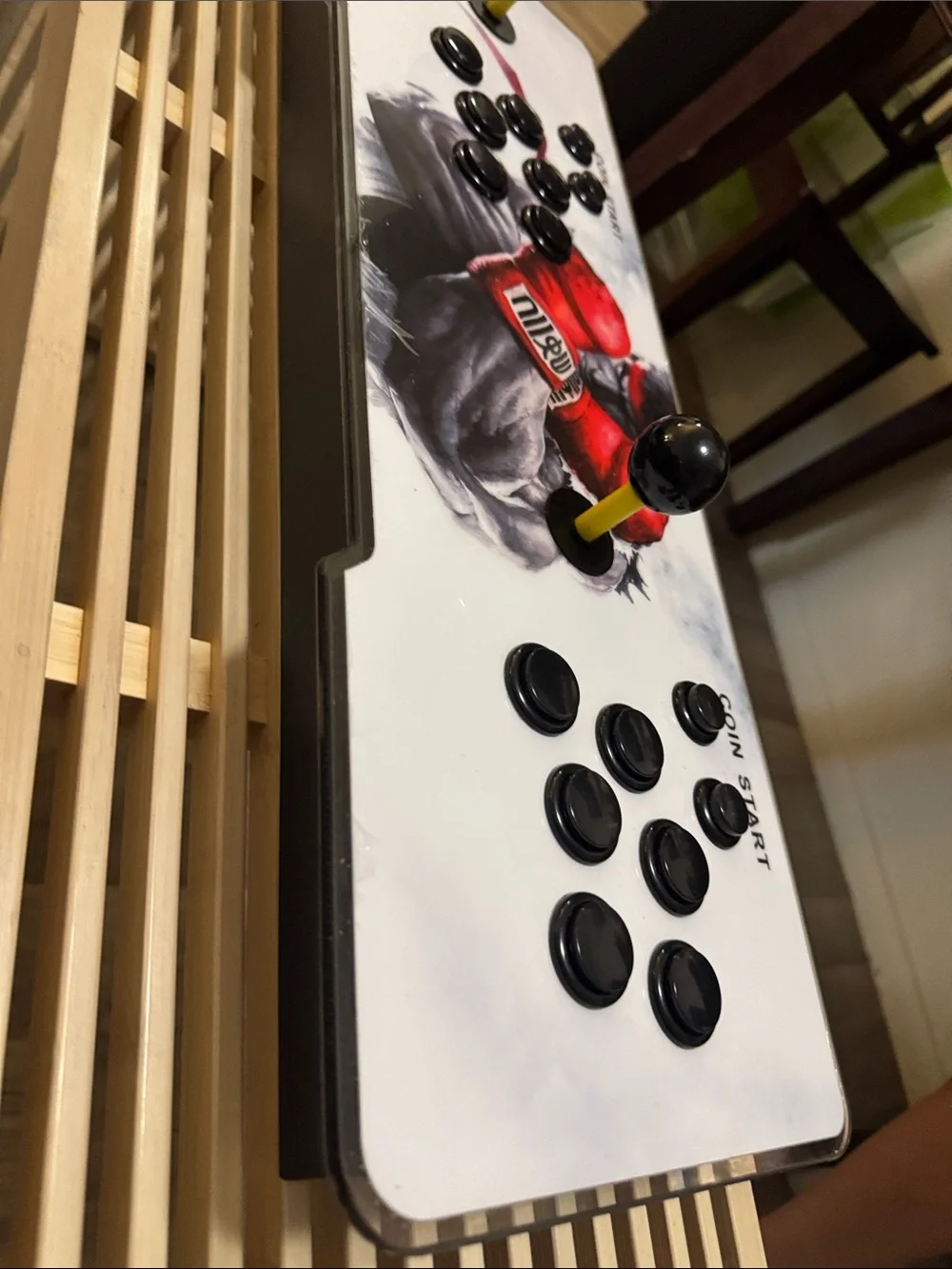 White Pandora's Box 9S Arcade Console with Dual Joysticks